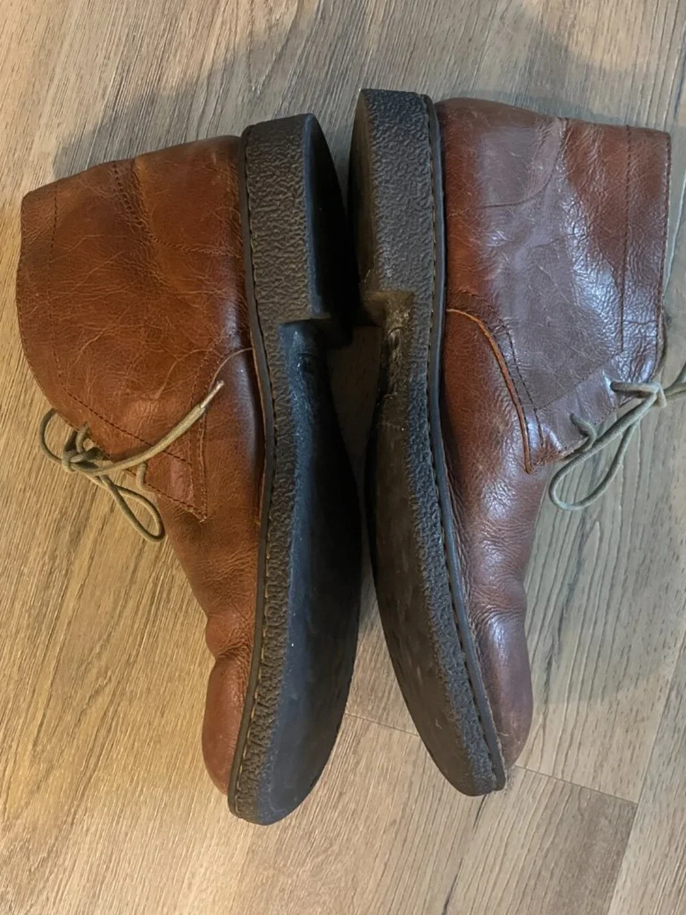 Born Men's Harrison Chukka Brown Leather Boots Size: 10.5M!
